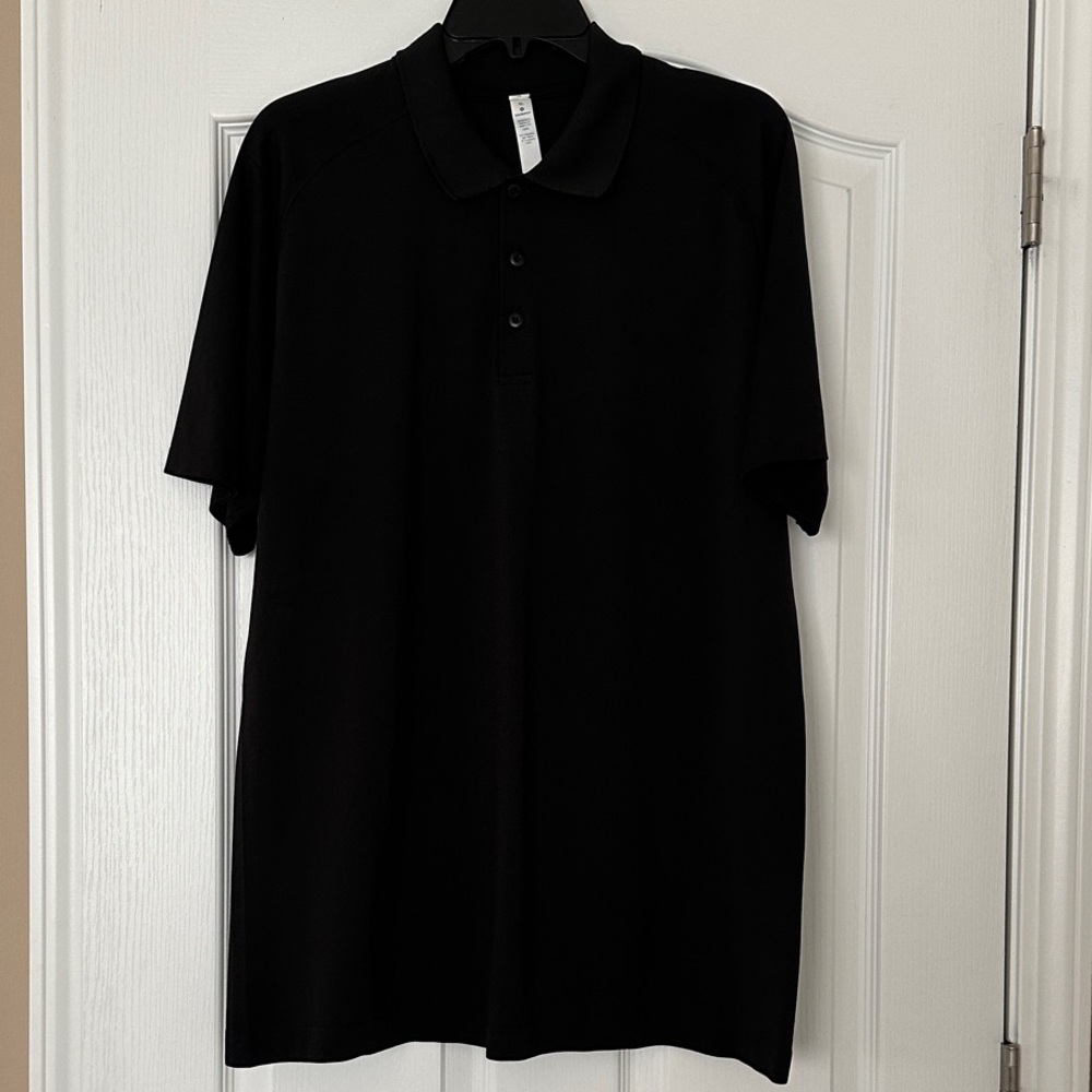 lululemon athletica Black Polo Shirt